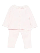 Set maglione e pantaloni per neonata Tartine Et Chocolat rosa con trama a coste - Rubino Kids