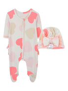 Set neonata Billieblush bianco con stampa a cuori - Rubino Kids