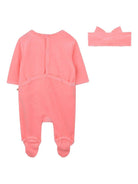 Set neonata Billieblush rosa con ricamo love - Rubino Kids