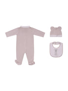 Set neonati Fendi Kids beige con ricamo FF - Rubino Kids