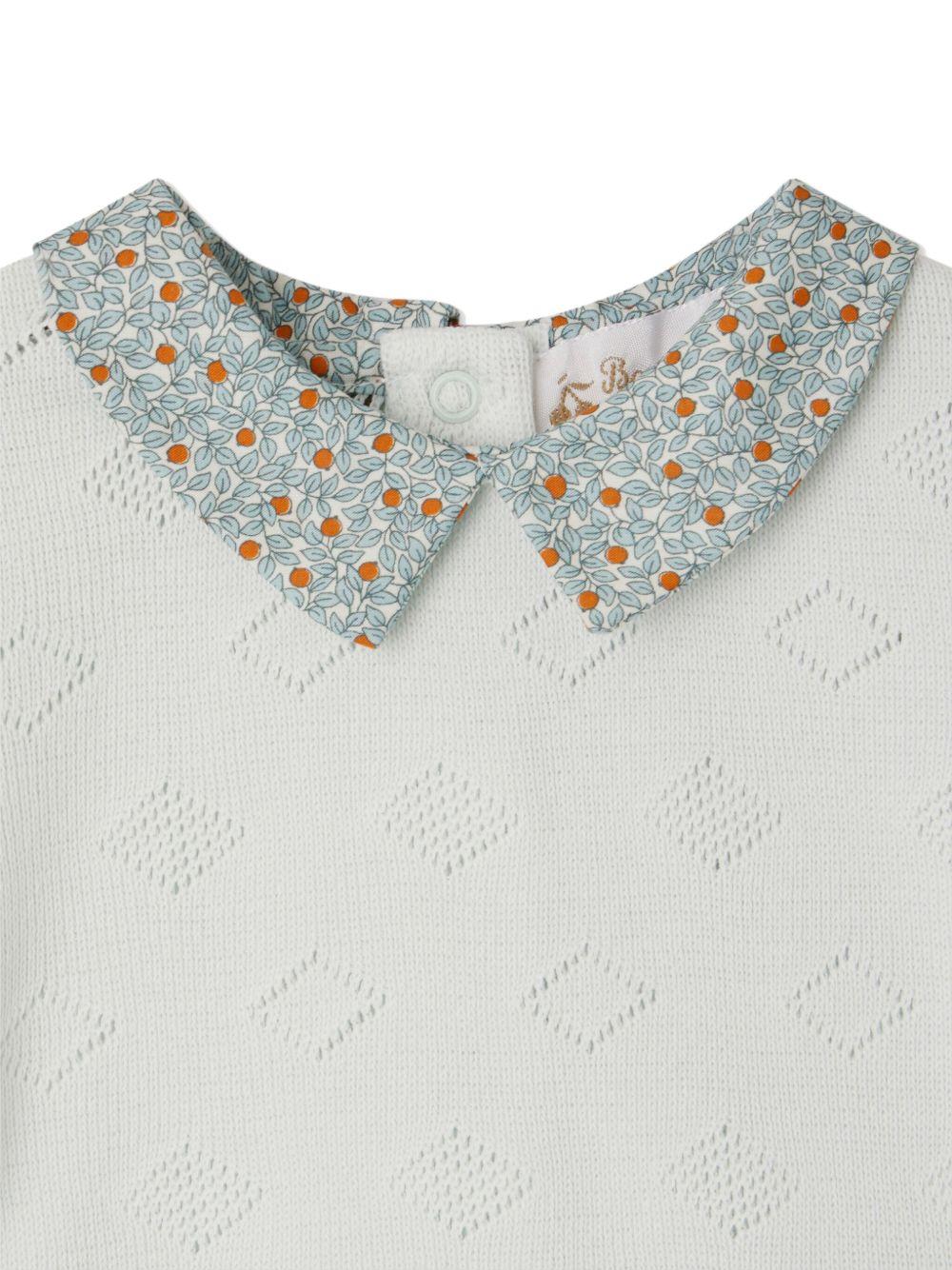 Set pantaloni Daisie per neonato Bonpoint blu con colletto con pettorina - Rubino Kids