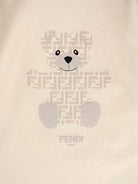 Set per neonati Fendi Kids beige con stampa teddy - Rubino Kids
