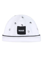 Set per neonato Boss kidswear bianco con stampa logo all - over - Rubino Kids