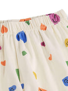 Set Pigiama Luvis due pezzi per bambina Molo bianco con stampa cuori all - over - Rubino Kids