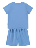 Set pigiama Luvis per bambino Molo azzurra con stampa smile - Rubino Kids