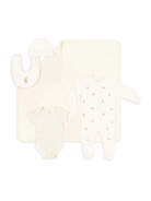 Set regalo per neonati Avery Row beige con stampa coniglietti - Rubino Kids