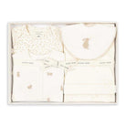 Set regalo per neonati Avery Row beige con stampa coniglietti - Rubino Kids