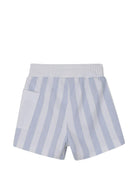 Set t-shirt con shorts per neonato Boss Kids azzurro con motivo a righe - Rubino Kids