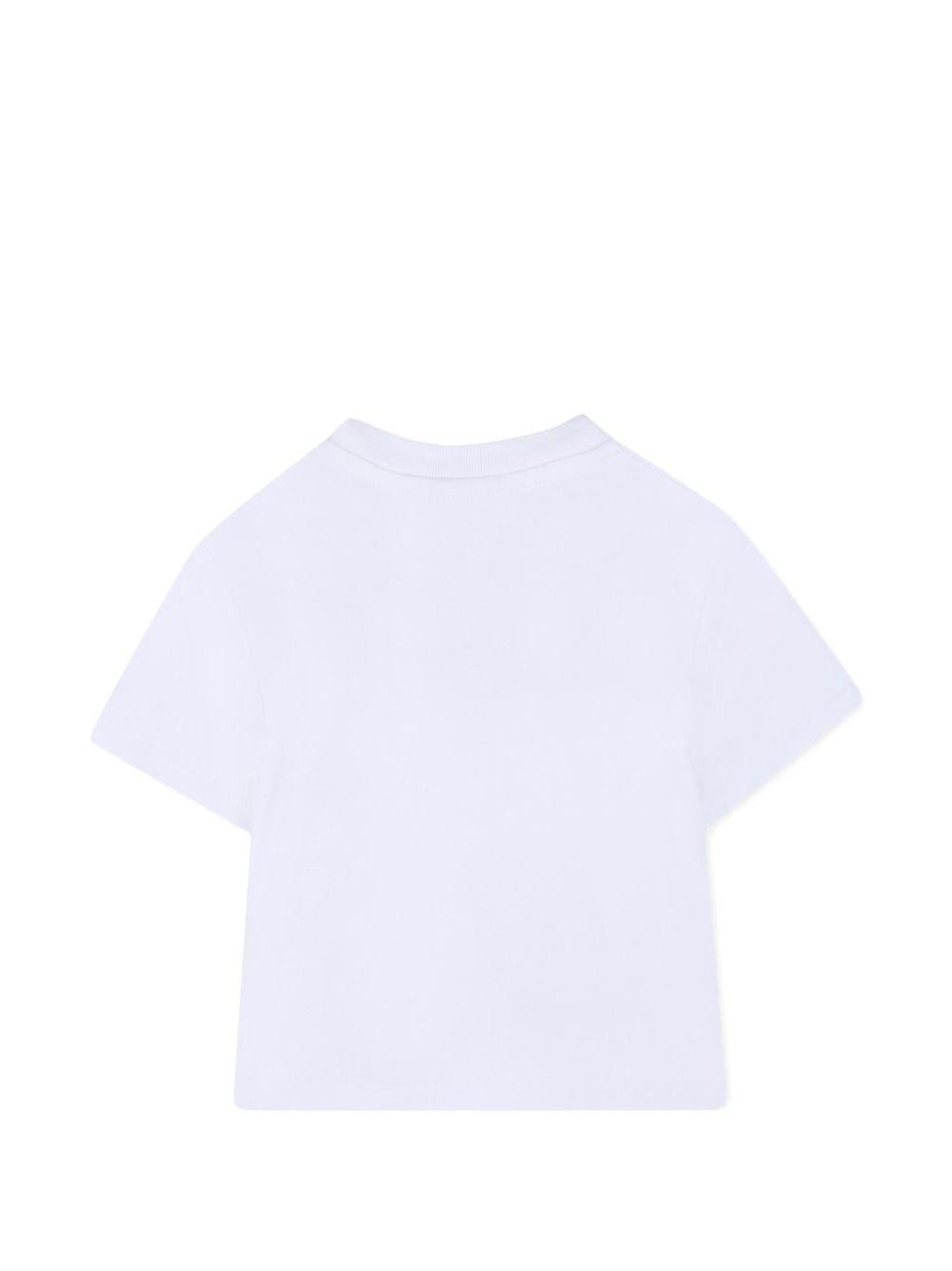 Set t-shirt con shorts per neonato Boss Kids bianco con motivo a righe - Rubino Kids
