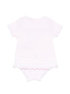 Set t-shirt e culotte per neonata Paz Rodriguez rosa con bordo a smerlo - Rubino Kids