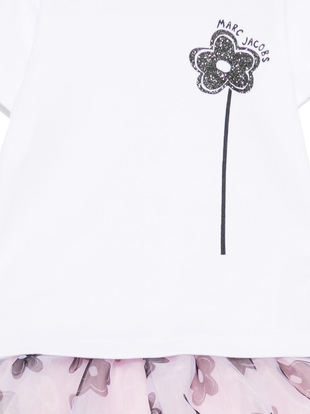Set t-shirt e gonna per neonata The Marc Jacobs Kids multicolore con stampa floreale - Rubino Kids