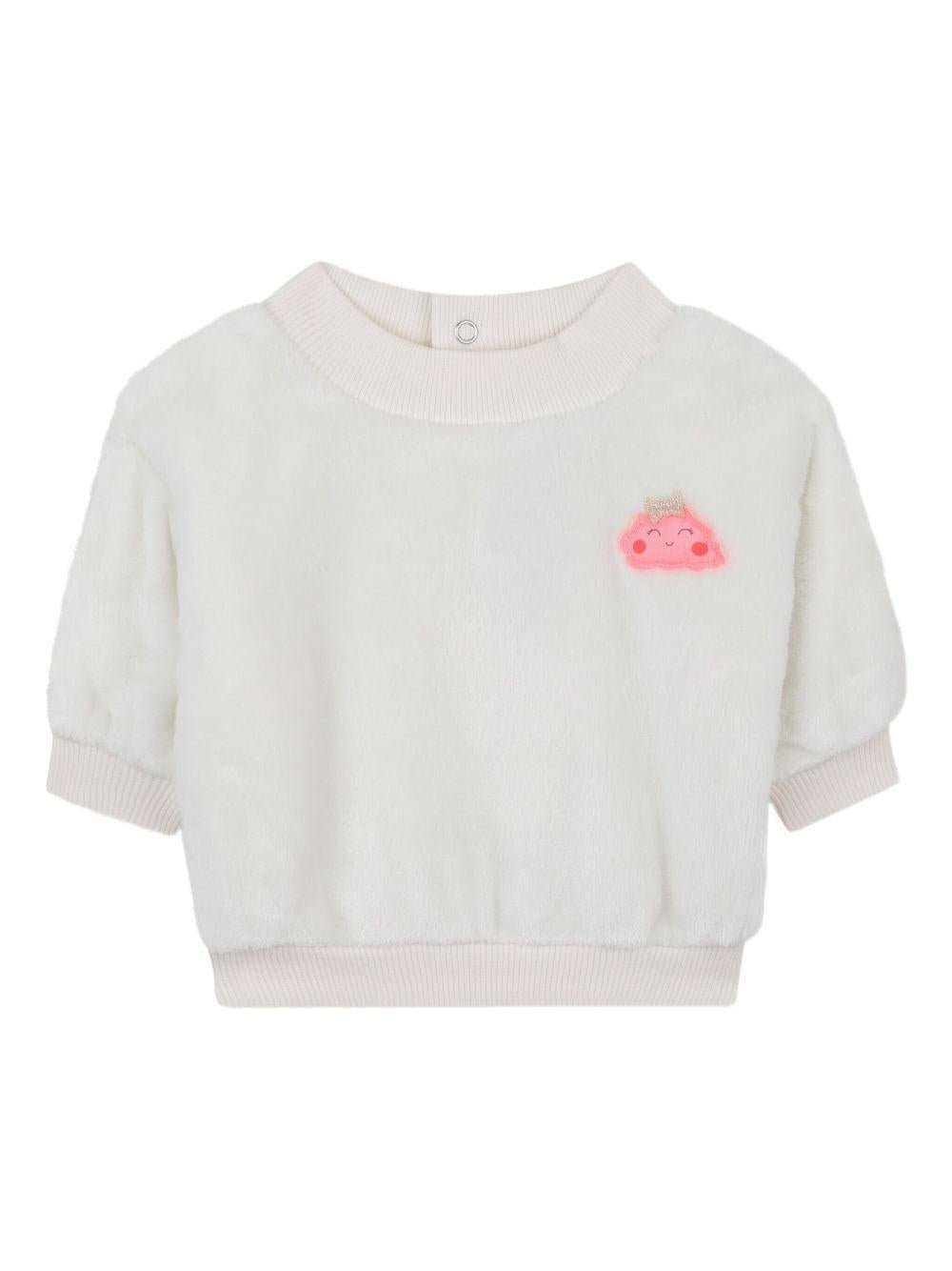 Set T-shirt e pantaloni per neonata Billieblush bianco con stampa a cuori - Rubino Kids