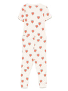 Set t-shirt e pantaloni per neonata Mini Rodini bianco con stampa grafica - Rubino Kids