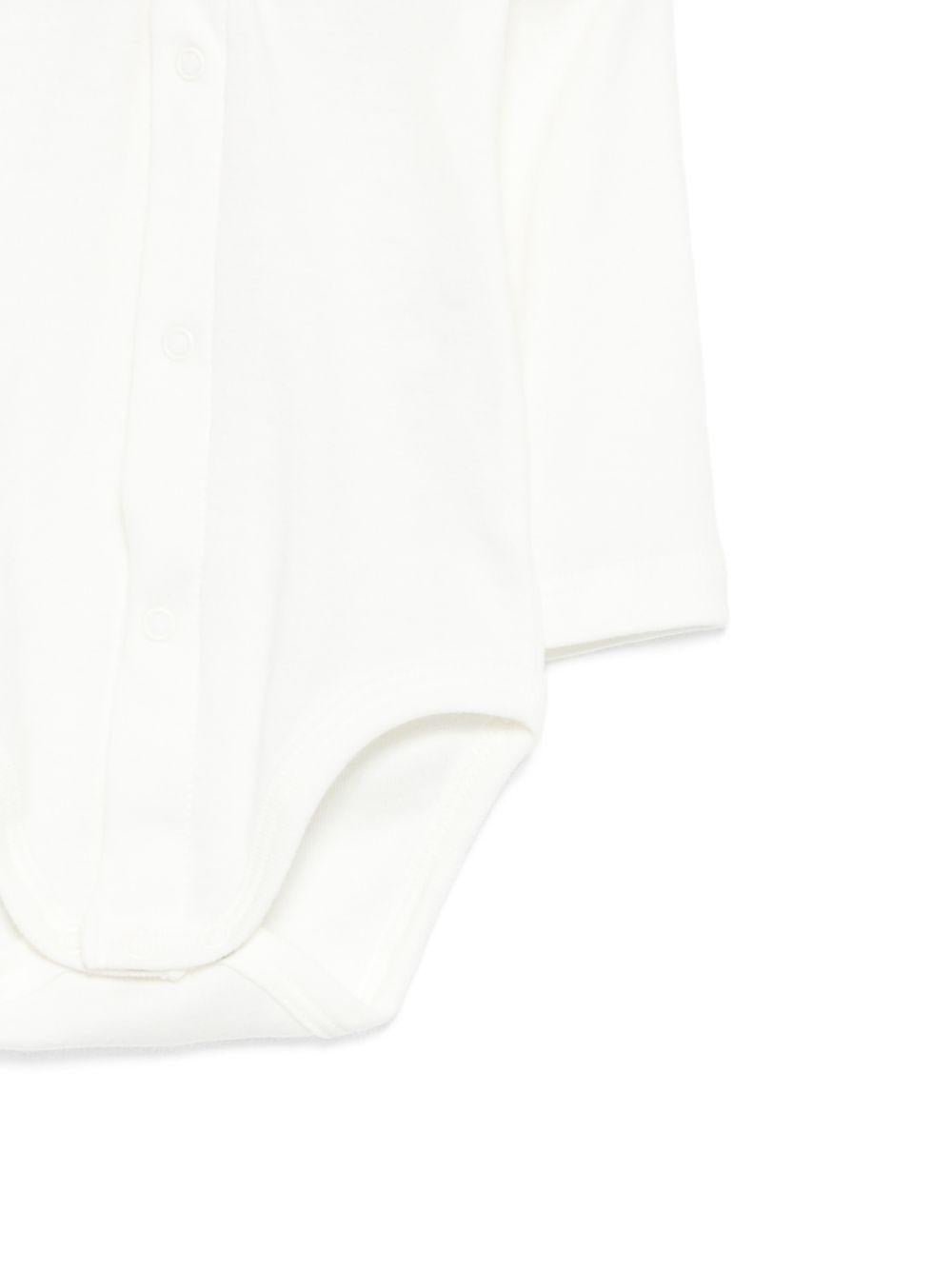 Set t-shirt e pantaloni per neonata Petit Bateau bianco con stampa orsetto all - over - Rubino Kids