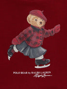 Set t-shirt e pantaloni per neonata Polo Ralph Lauren Kids rosso con stampa Polo Bear - Rubino Kids
