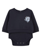 Set t-shirt e pantaloni per neonato Givenchy Kids blu con design con logo ricamato - Rubino Kids