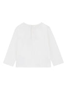 Set t-shirt e shorts per neonata Chloé Kids multicolore con logo ricamato - Rubino Kids