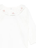 Set t-shirt e shorts per neonata Tartine Et Chocolat blu con bretelle incrociate - Rubino Kids