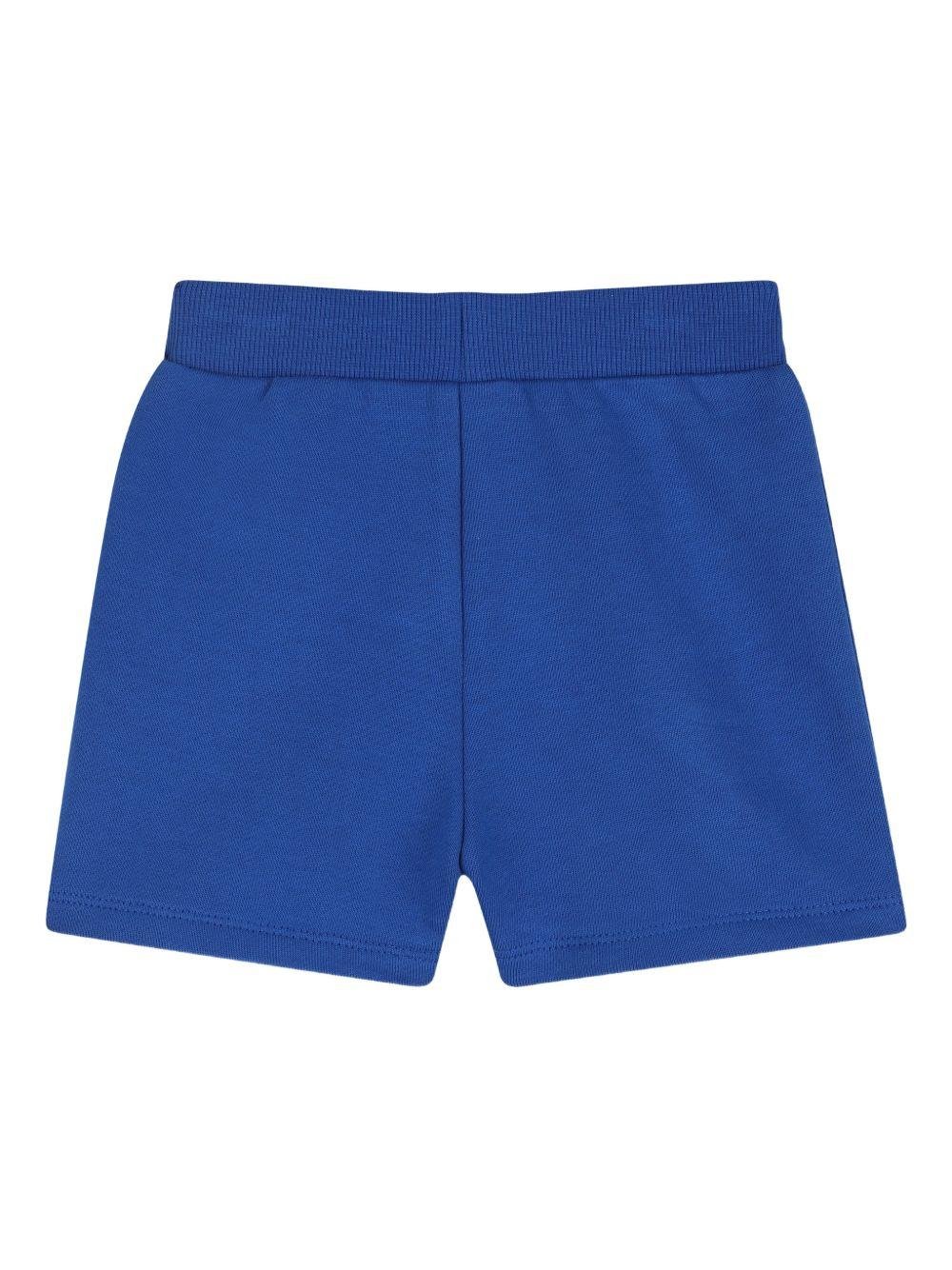 Set t-shirt e shorts per neonato Kenzo Kids blu con caratteristica stampa con tigre - Rubino Kids