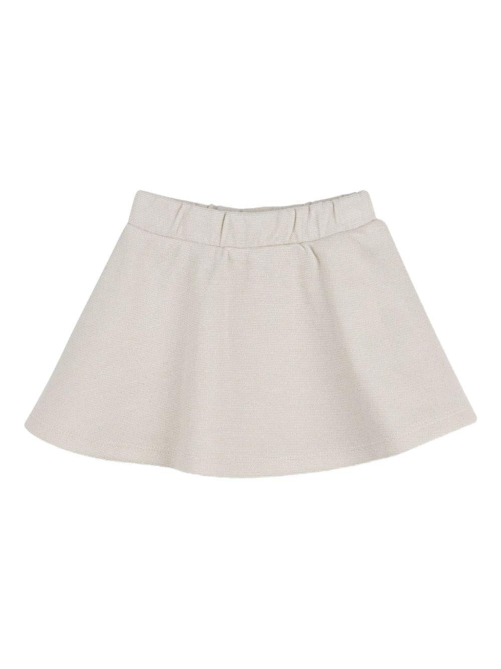 Set t-shirt, giacca e gonna per neonata Michael Kors Kids beige con design svasato - Rubino Kids