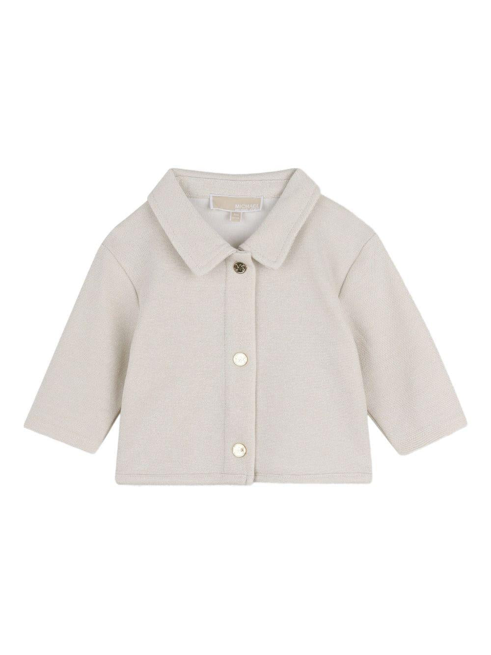 Set t-shirt, giacca e gonna per neonata Michael Kors Kids beige con design svasato - Rubino Kids
