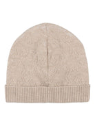 Set t-shirt pantaloni e cappello per neonata Givenchy Kids beige con logo ricamato - Rubino Kids