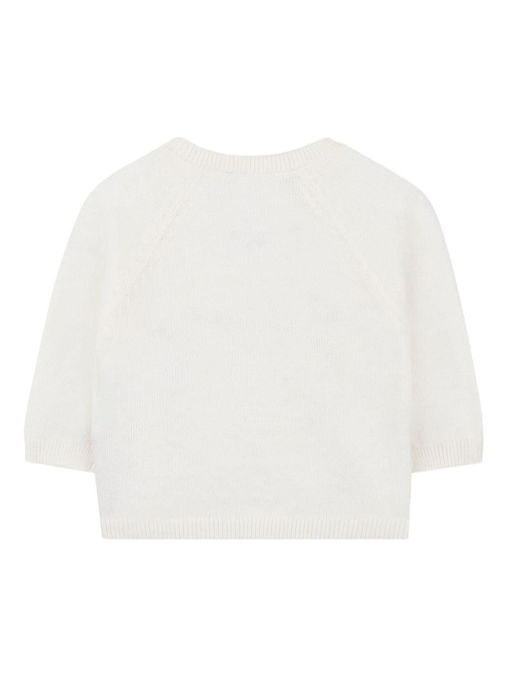 Set t-shirt pantaloni e cappello per neonata Givenchy Kids beige con logo ricamato - Rubino Kids