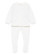 Set top e pantaloni per neonata Paz Rodrìguez bianchi in maglia - Rubino Kids