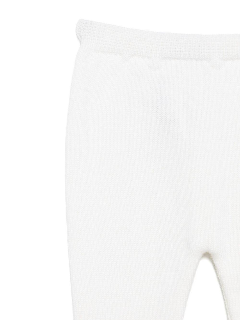 Set top e pantaloni per neonata Paz Rodrìguez bianchi in maglia - Rubino Kids