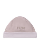 Set tre pezzi per neonata Fendi Kids beige con logo Fendi - Rubino Kids