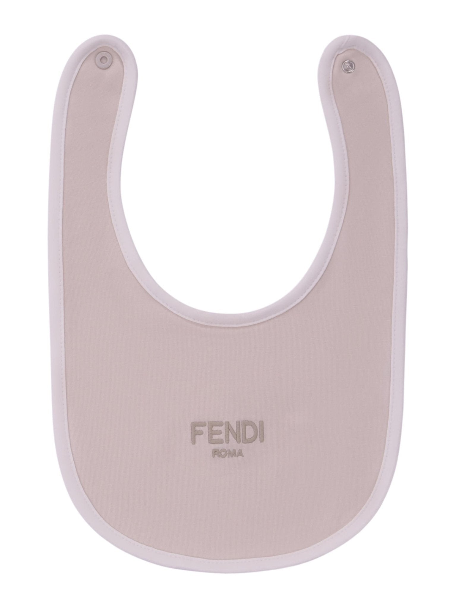 Set tre pezzi per neonata Fendi Kids beige con logo Fendi - Rubino Kids