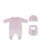 Set tre pezzi per neonata Fendi Kids rosa con stampa Cavallino Fendi - Rubino Kids