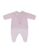 Set tre pezzi per neonata Fendi Kids rosa con stampa Cavallino Fendi - Rubino Kids