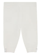 Set tuta e pantaloni sportivi per neonata Chloé Kids bianco con colletto con ruches - Rubino Kids