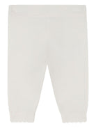 Set tuta e pantaloni sportivi per neonata Chloé Kids bianco con colletto con ruches - Rubino Kids
