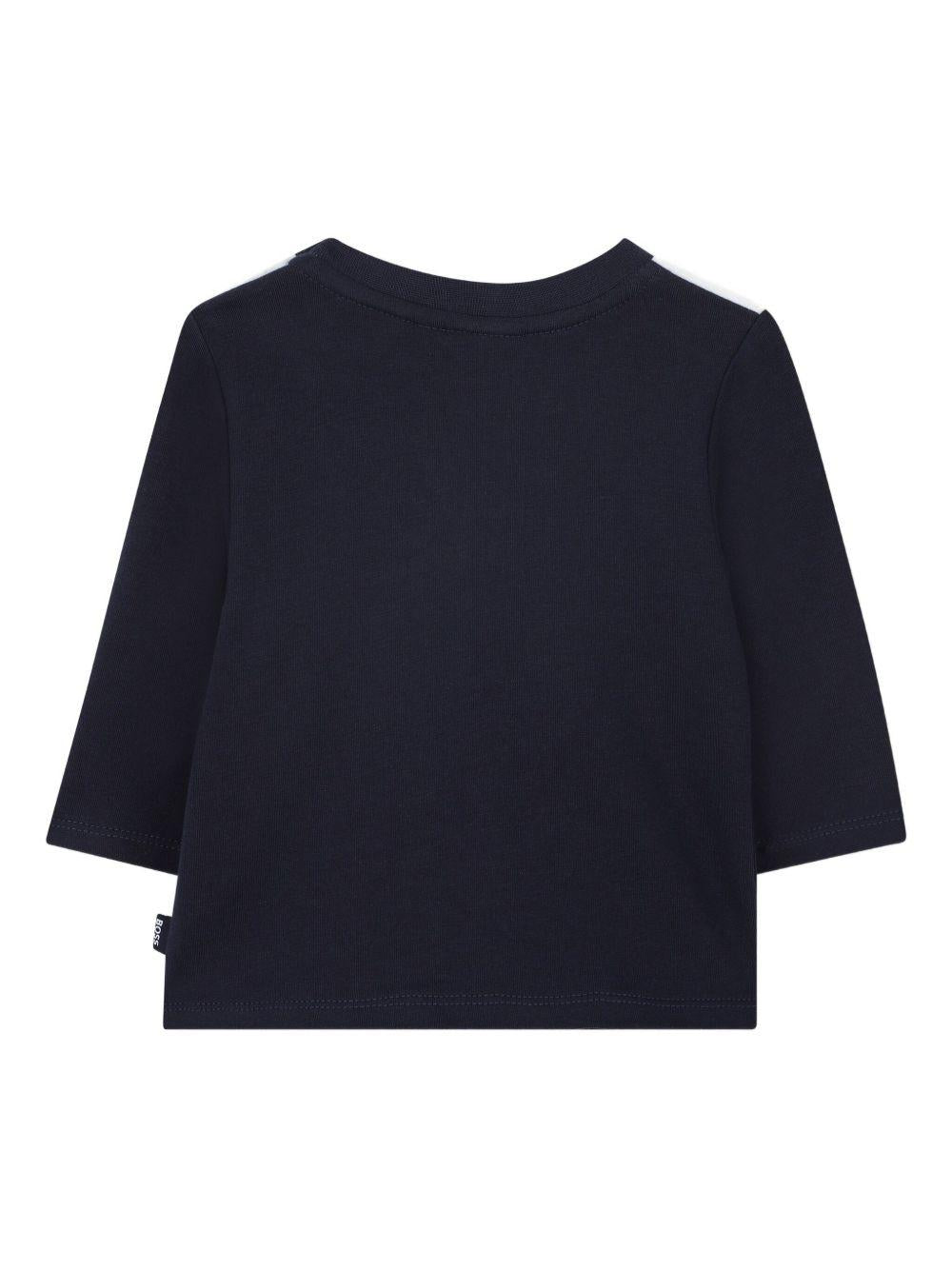 Set tuta per neonato Boss Kids blu con design color - block - Rubino Kids