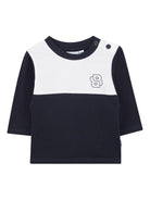 Set tuta per neonato Boss Kids blu con design color - block - Rubino Kids