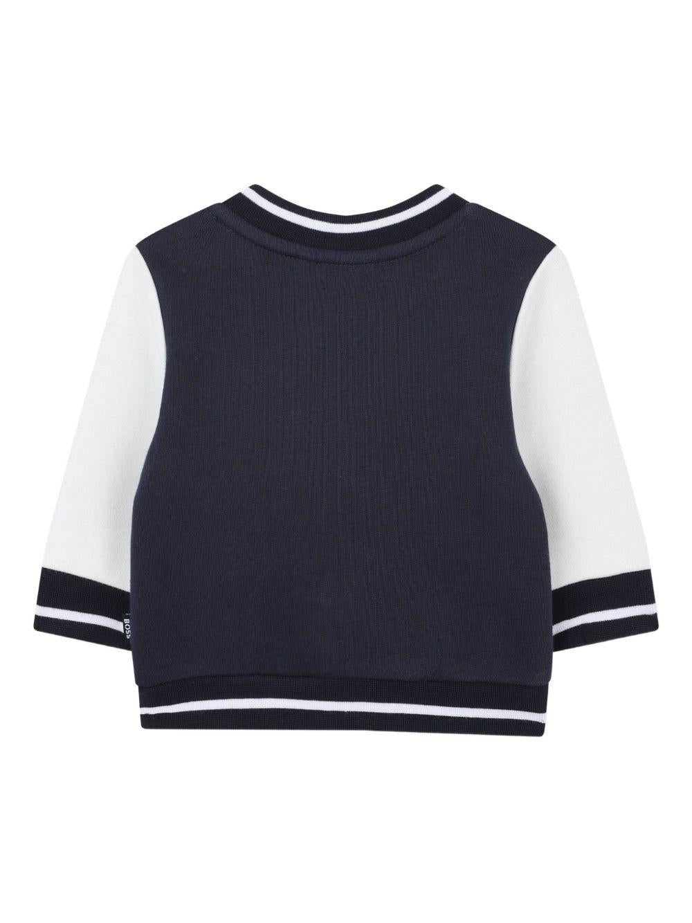 Set tuta per neonato Boss Kids blu con design color - block - Rubino Kids