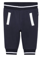 Set tuta per neonato Boss Kids blu con design color - block - Rubino Kids