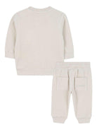 Set tuta per neonato Givenchy Kids bianco con logo ricamato - Rubino Kids