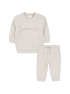 Set tuta per neonato Givenchy Kids bianco con logo ricamato - Rubino Kids