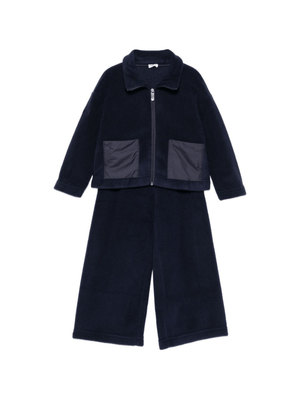 Set tuta sportiva per bambina Il Gufo blu in pile