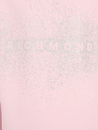 Set tuta sportiva per bambina John Richmond Junior rosa con logo glitterato - Rubino Kids