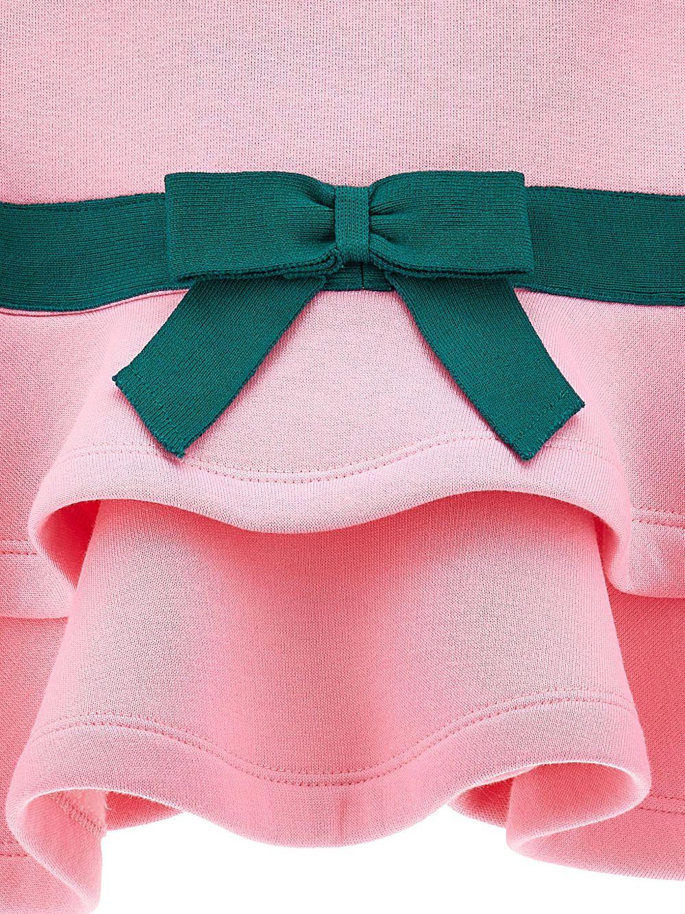 Set tuta sportiva per bambina Monnalisa rosa con ruches - Rubino Kids