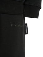 Set tuta sportiva per bambino John Richmond Junior nero con logo ricamato - Rubino Kids