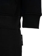 Set tuta sportiva per bambino John Richmond Junior nero con logo ricamato - Rubino Kids