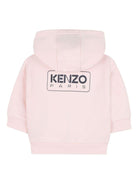 Set tuta sportiva per neonata Kenzo Kids rosa con stampa con logo posteriore - Rubino Kids