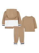Set tuta sportiva per neonato Boss Kids beige con design color - block - Rubino Kids