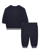 Set tuta sportiva per neonato Boss Kids blu con dettaglio a coste - Rubino Kids
