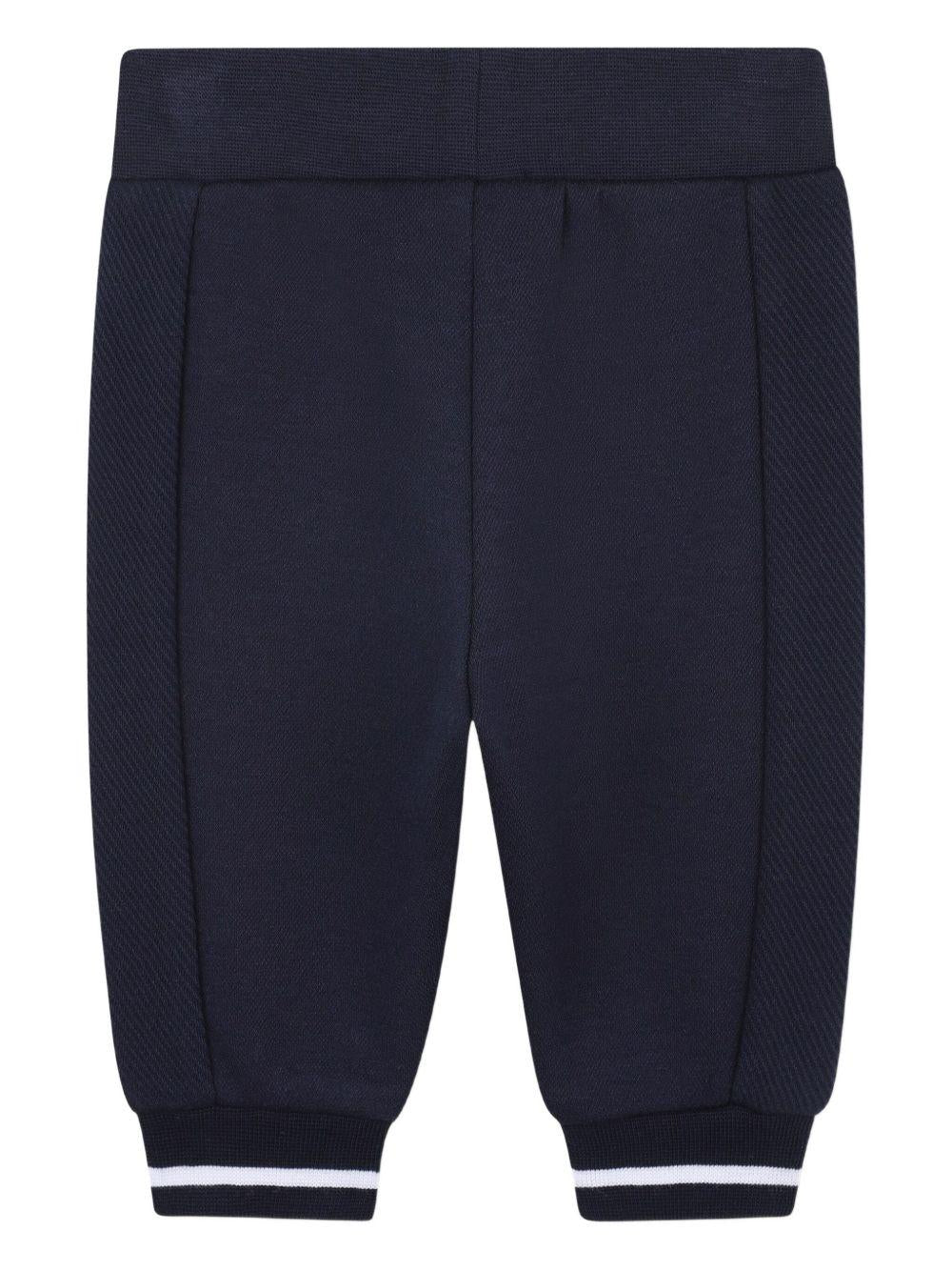 Set tuta sportiva per neonato Boss Kids blu con dettaglio a coste - Rubino Kids